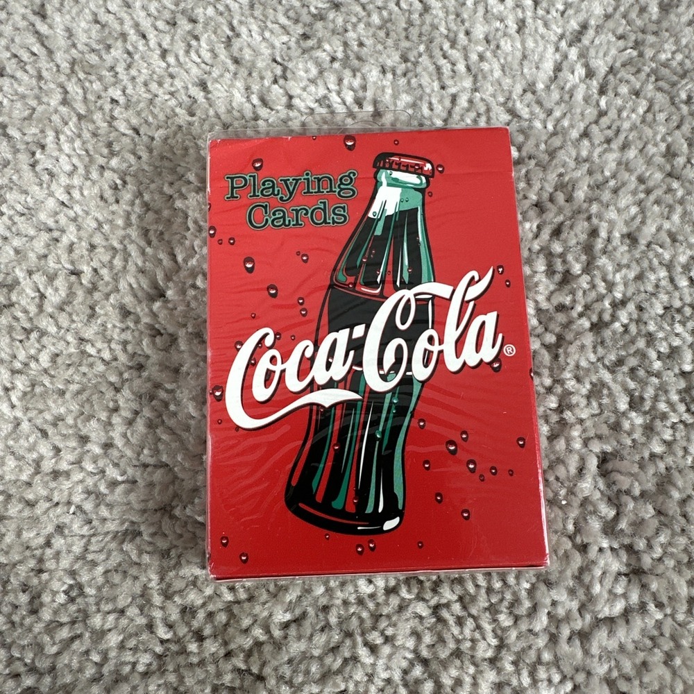 Vintage SEALED Deck Playing Cards Coca-Cola Coke Bottle Design #351